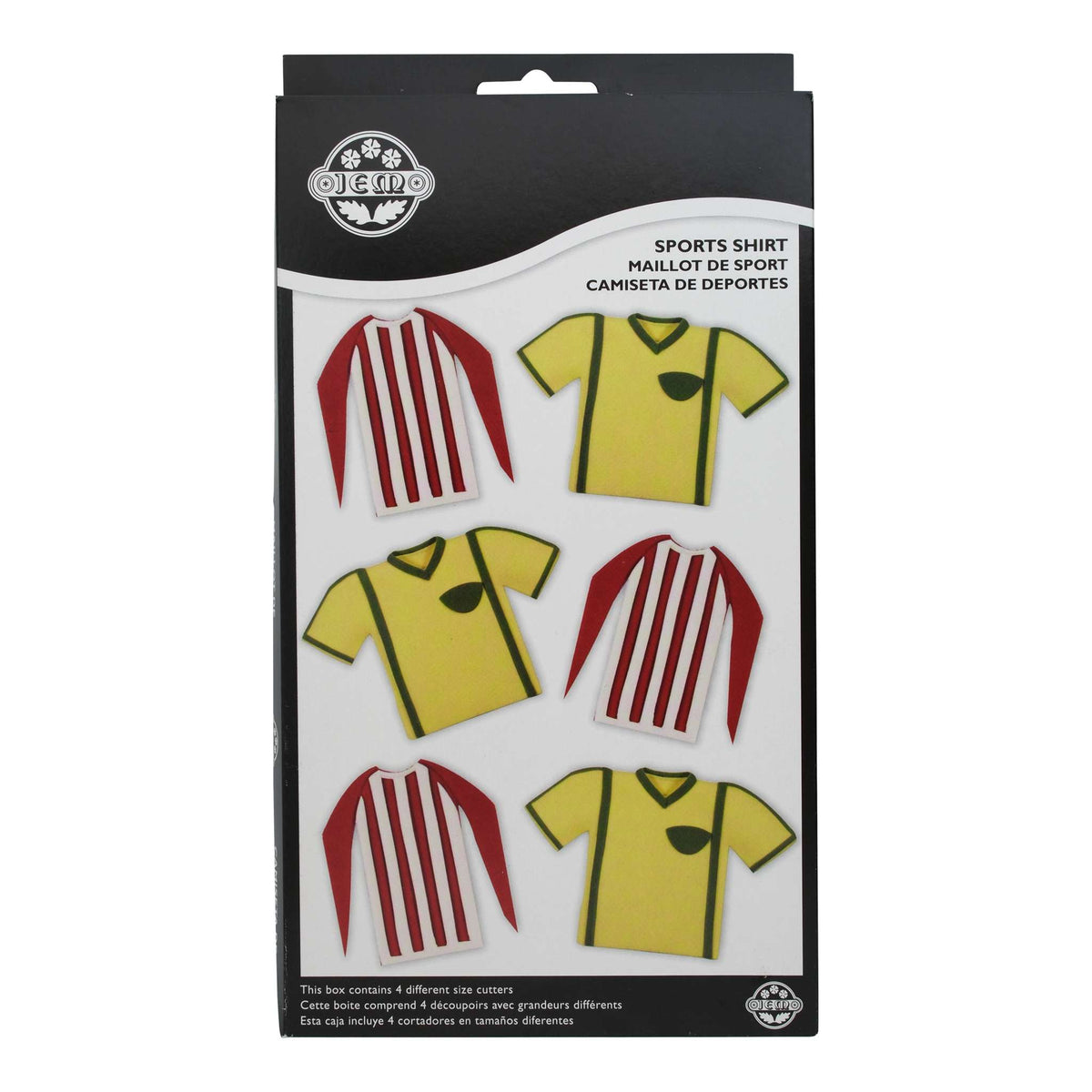 JEM Uitsteekvormen - Sportshirt, Set van 4