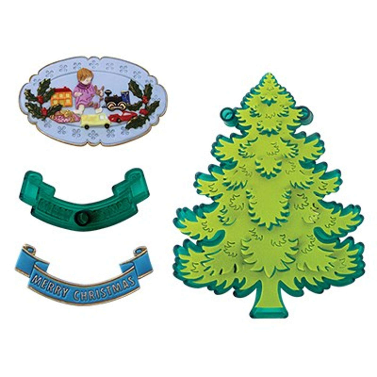 JEM Cortadores de Árbol de Navidad y Extras, Set de 5 Piezas