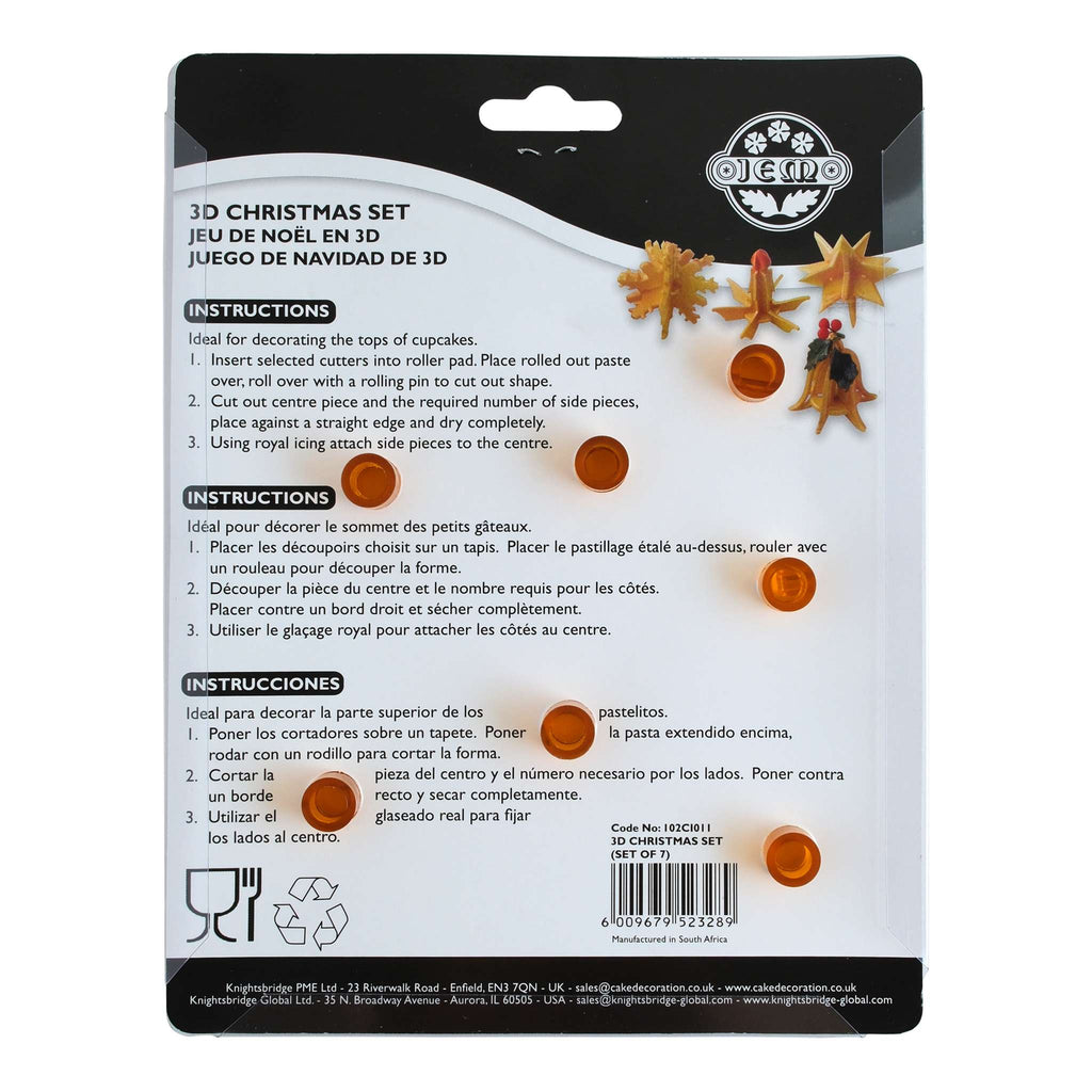 3D Christmas Set Cutters