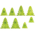 3D Christmas Trees Set of 8
