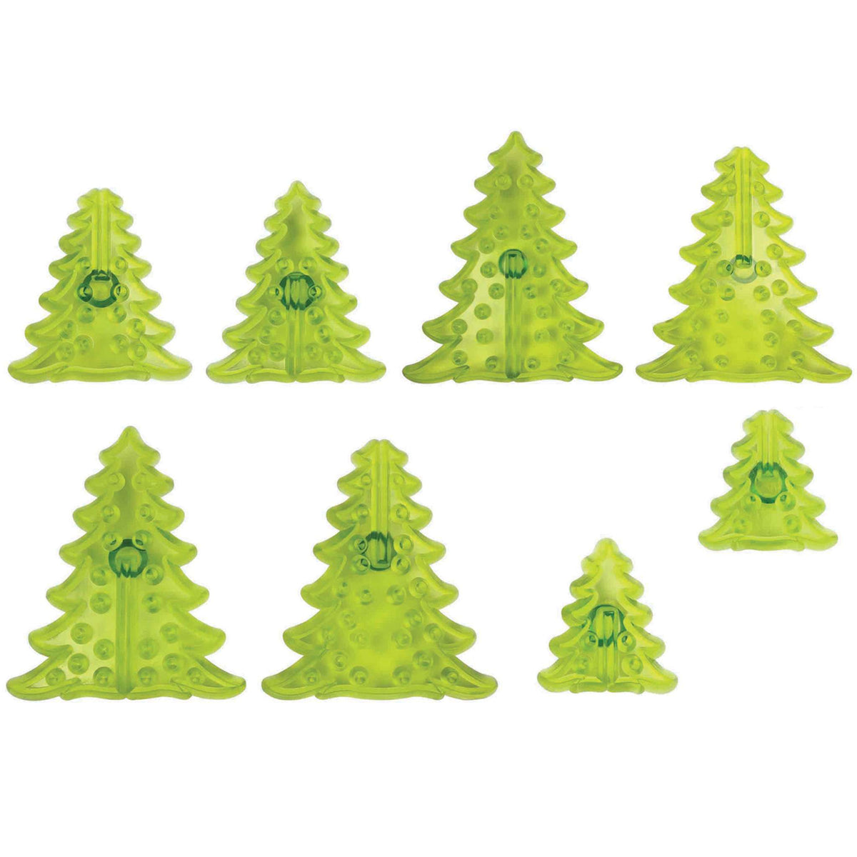 3D Christmas Trees Set of 8