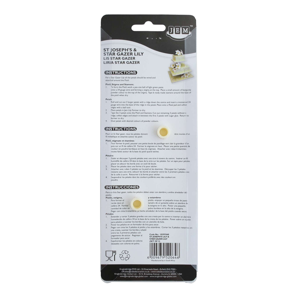 St Joseph's & Star Gazer Lily Cutters (Set Of 2)