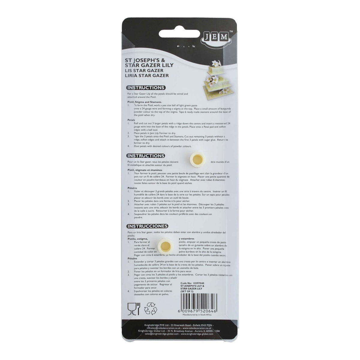 St Joseph's & Star Gazer Lily Cutters (Set Of 2)