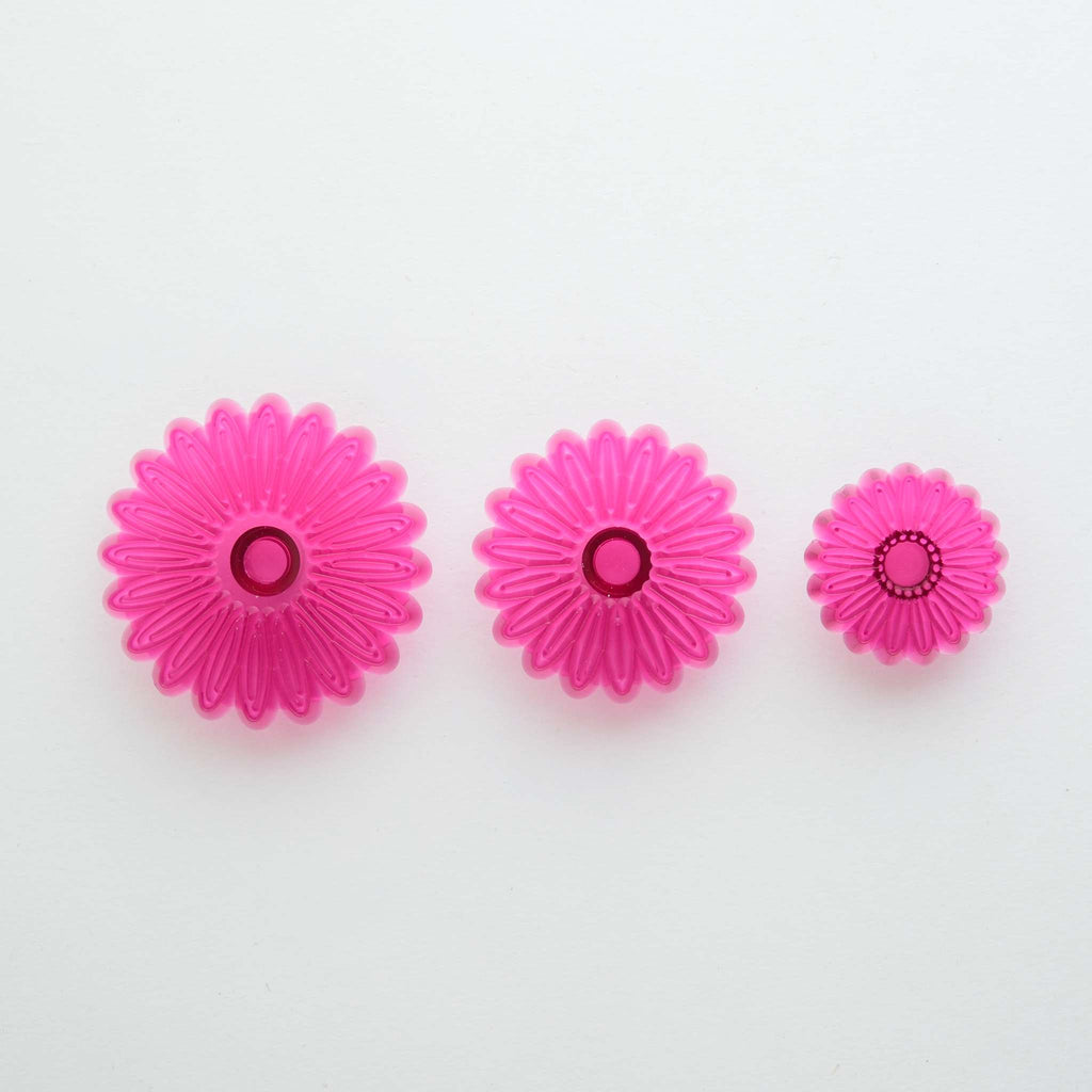 Small Multi Petal Daisy-Gerbera Set Of 3