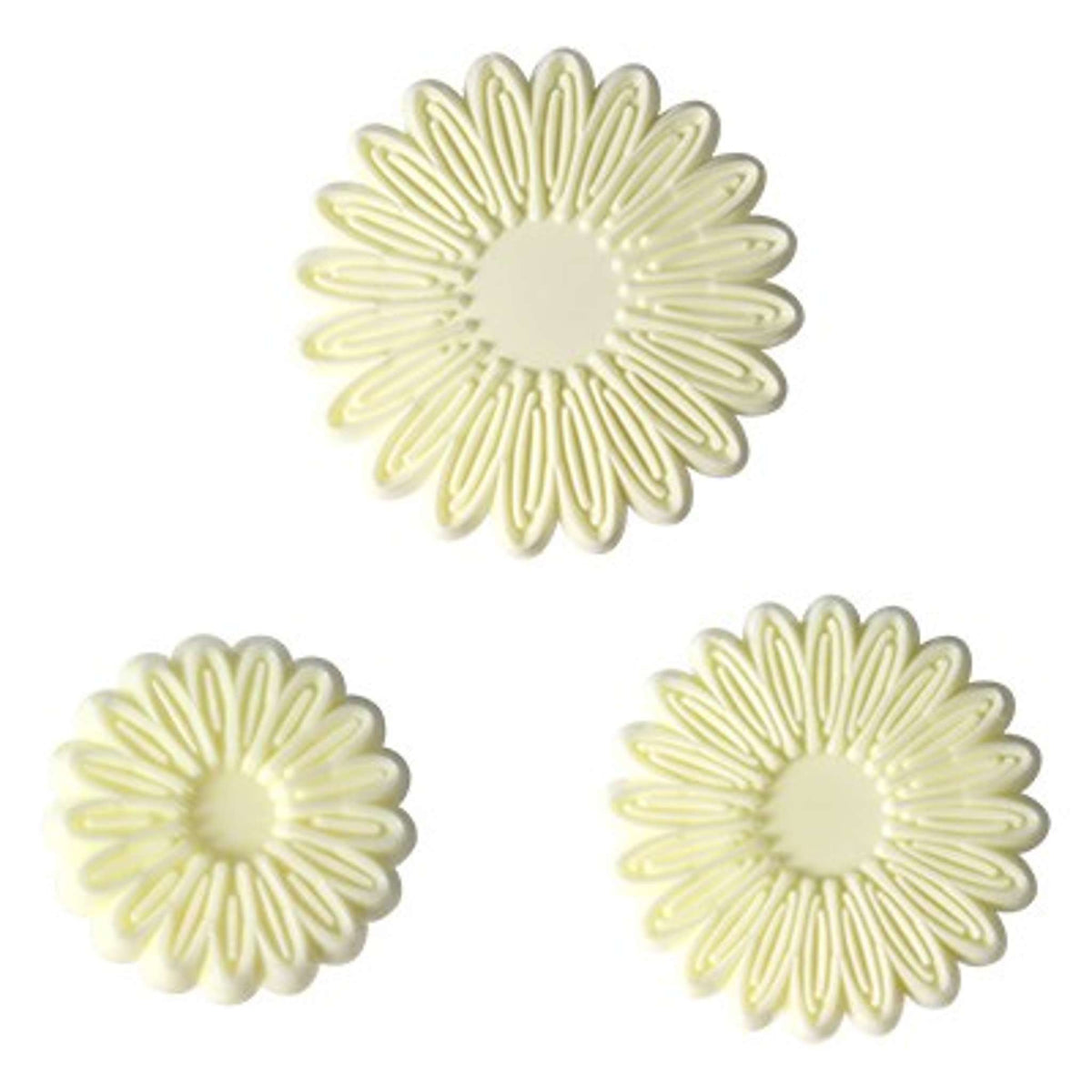 Small Multi Petal Daisy-Gerbera Set Of 3