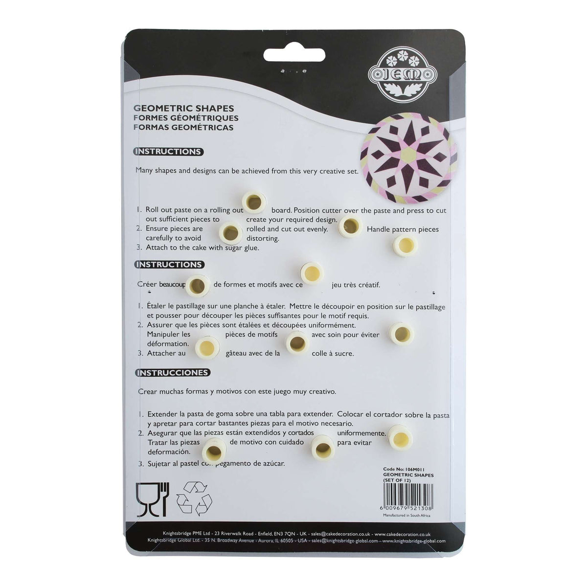 Geometric Shapes Cutters (Set Of 12)