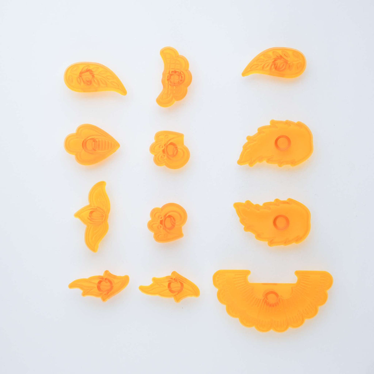 Floral Applique - Jacobean Style Set of 12