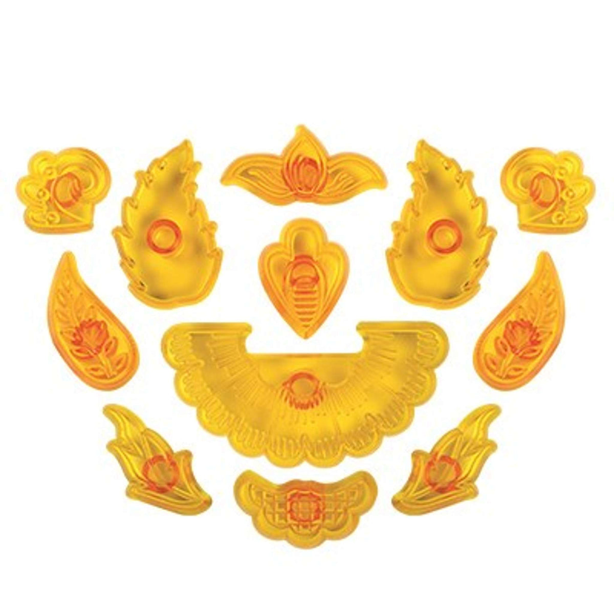 Floral Applique - Jacobean Style Set of 12