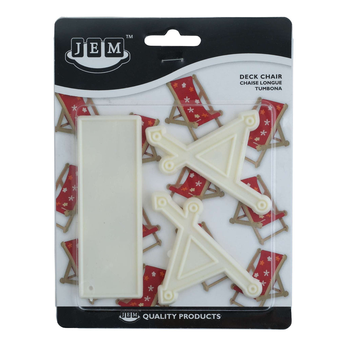 JEM Grappige Uitsteekvormen - Strandstoel - Set van 3