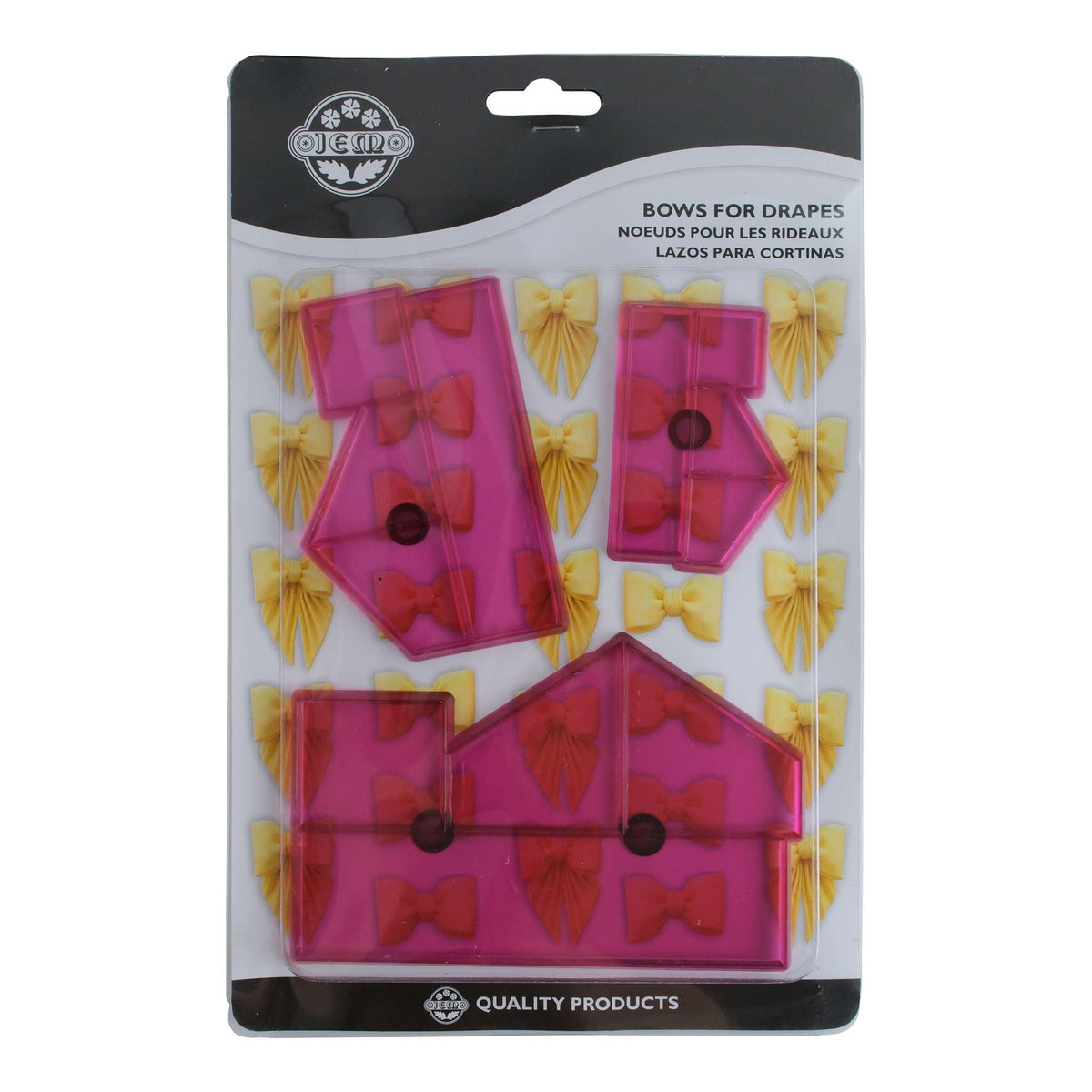 Découpoirs bordures JEM - Ensemble de 3 nœuds pour draperies