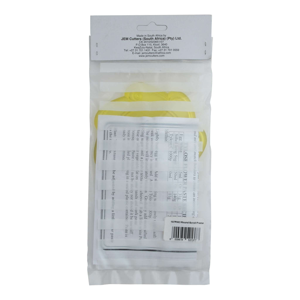 JEM Neuheit & Plaketten Sets - Runder Scroll Rahmen (110mm / 4.3")