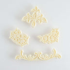 JEM Borders Cutters - Ensemble Scrolls & Pansy, ensemble de 4