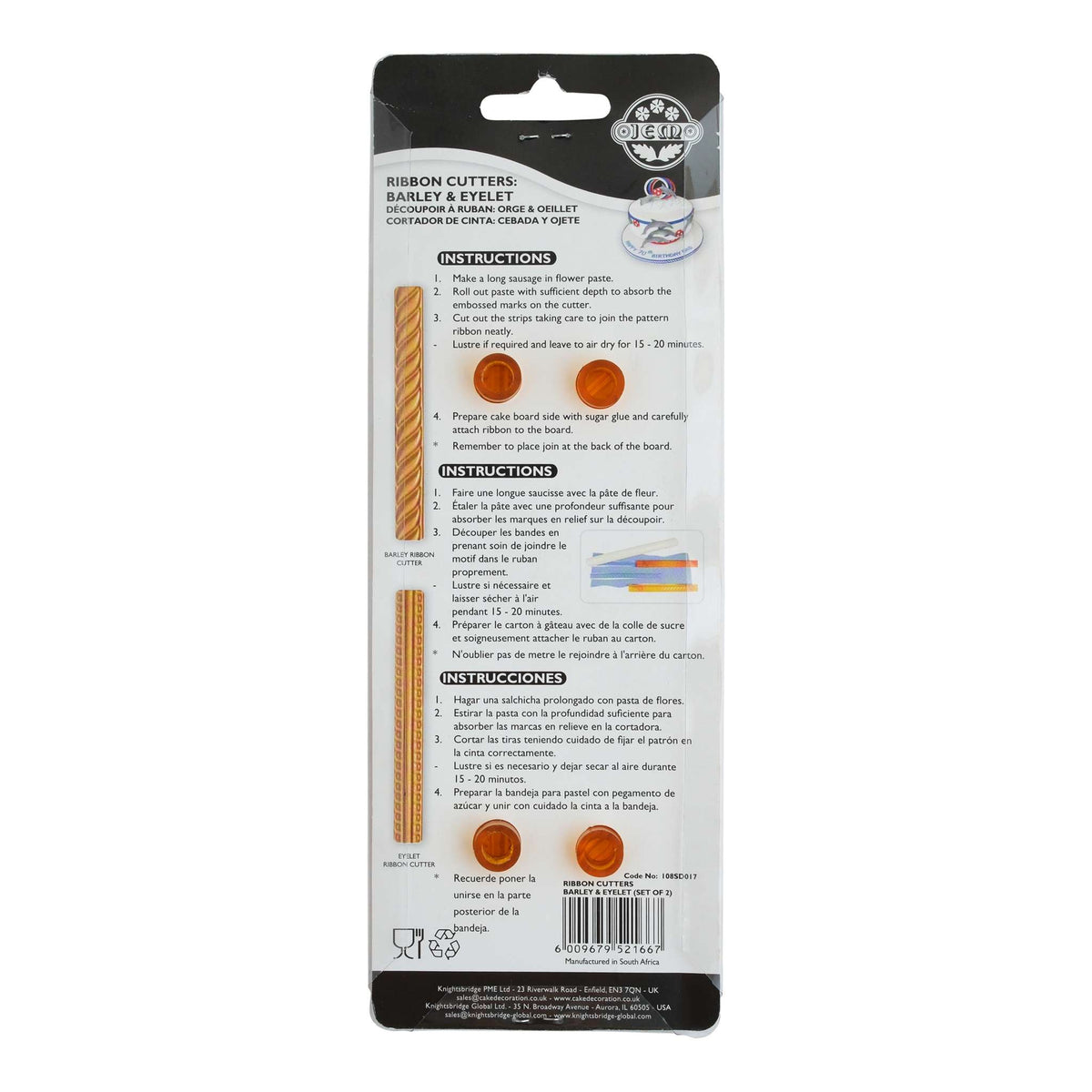 JEM Ribbon Cutters - Ensemble Barley & Eyelet, ensemble de 2