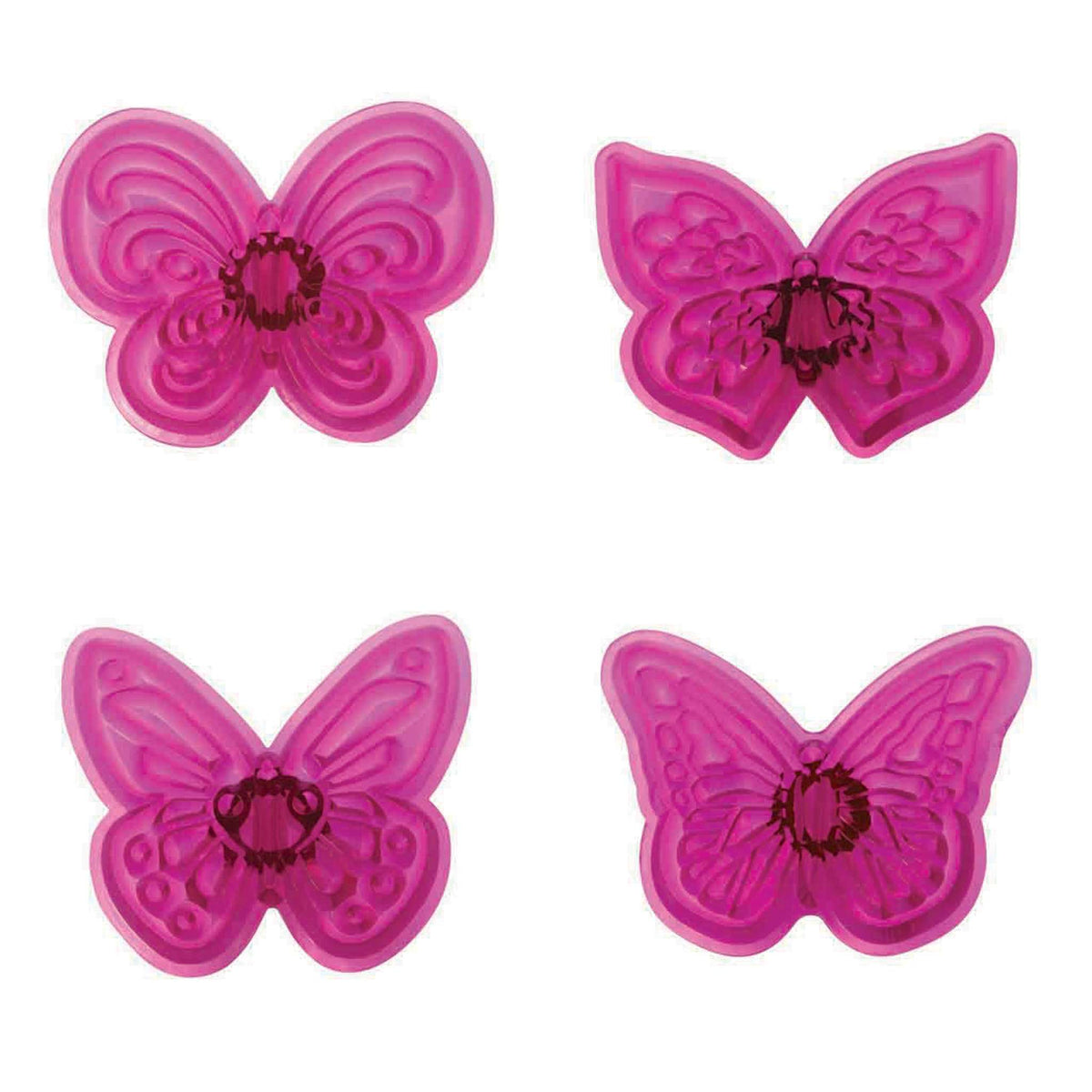 JEM Novelty Cutters - Ensemble de 4 papillons en dentelle