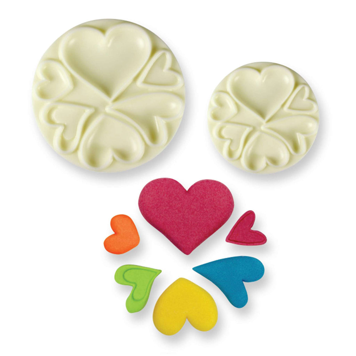 Hearts Pop It Mould Set Of 2