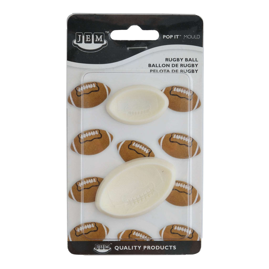 JEM Pop It - Rugby Ball Set von 2