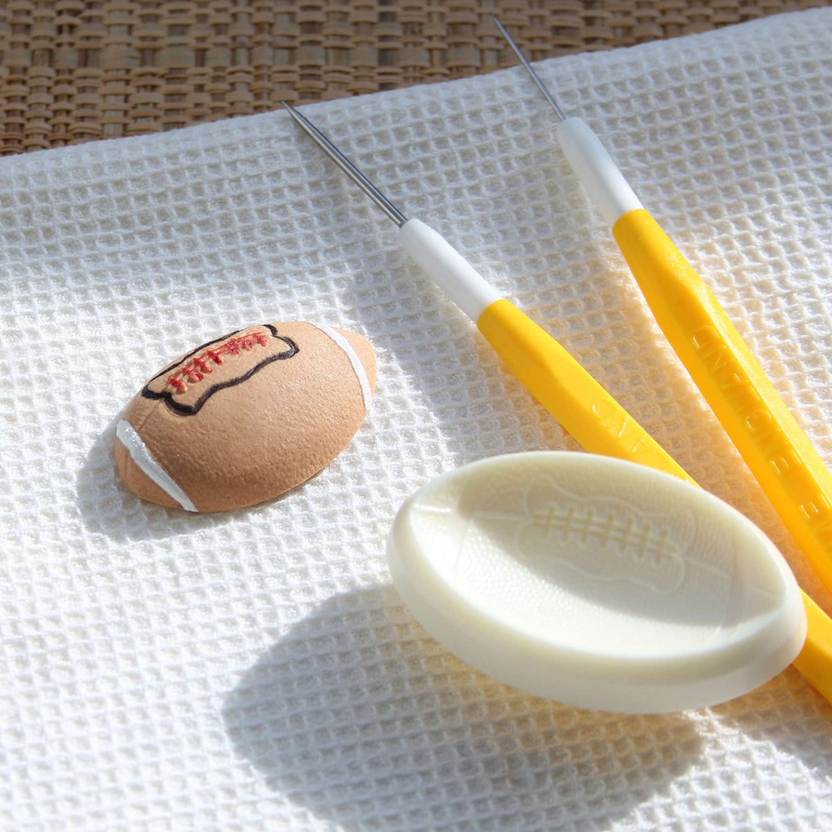 Rugby Ball Pop It Mould Set Of 2