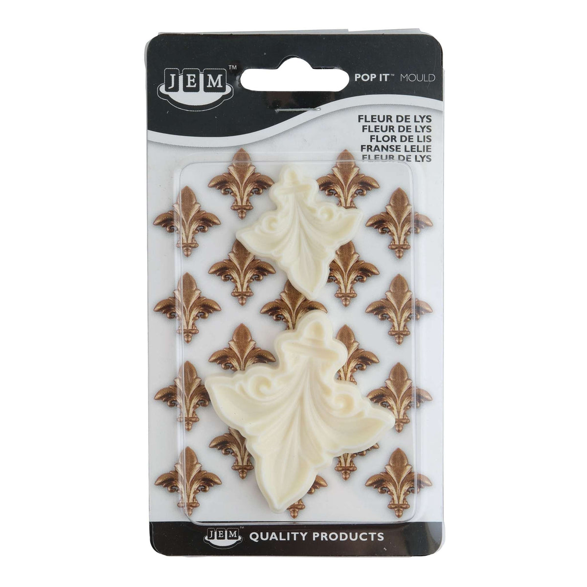 Fleur De Lys Pop It Mould Set Of 2