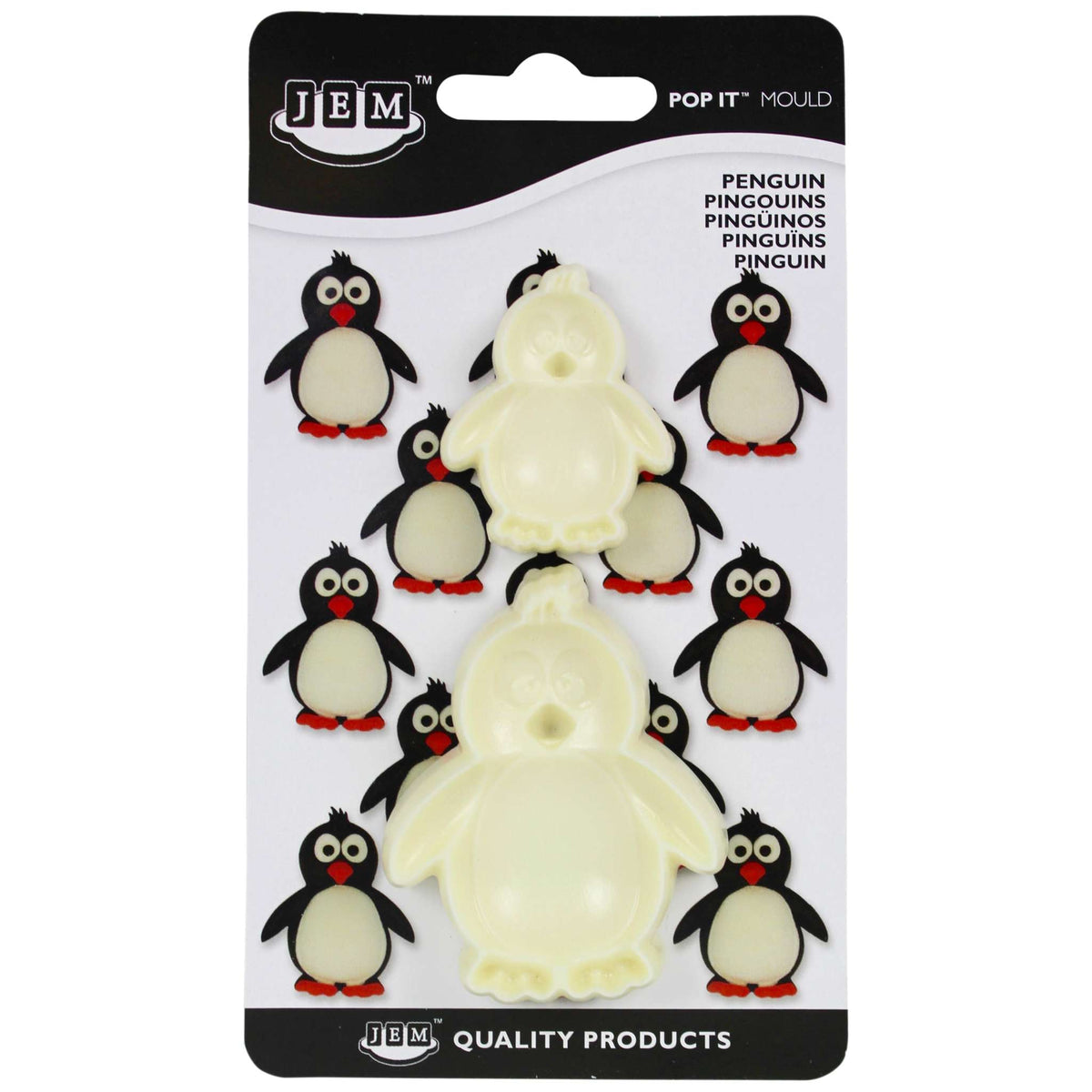 Penguin Pop It Mould Set Of 2