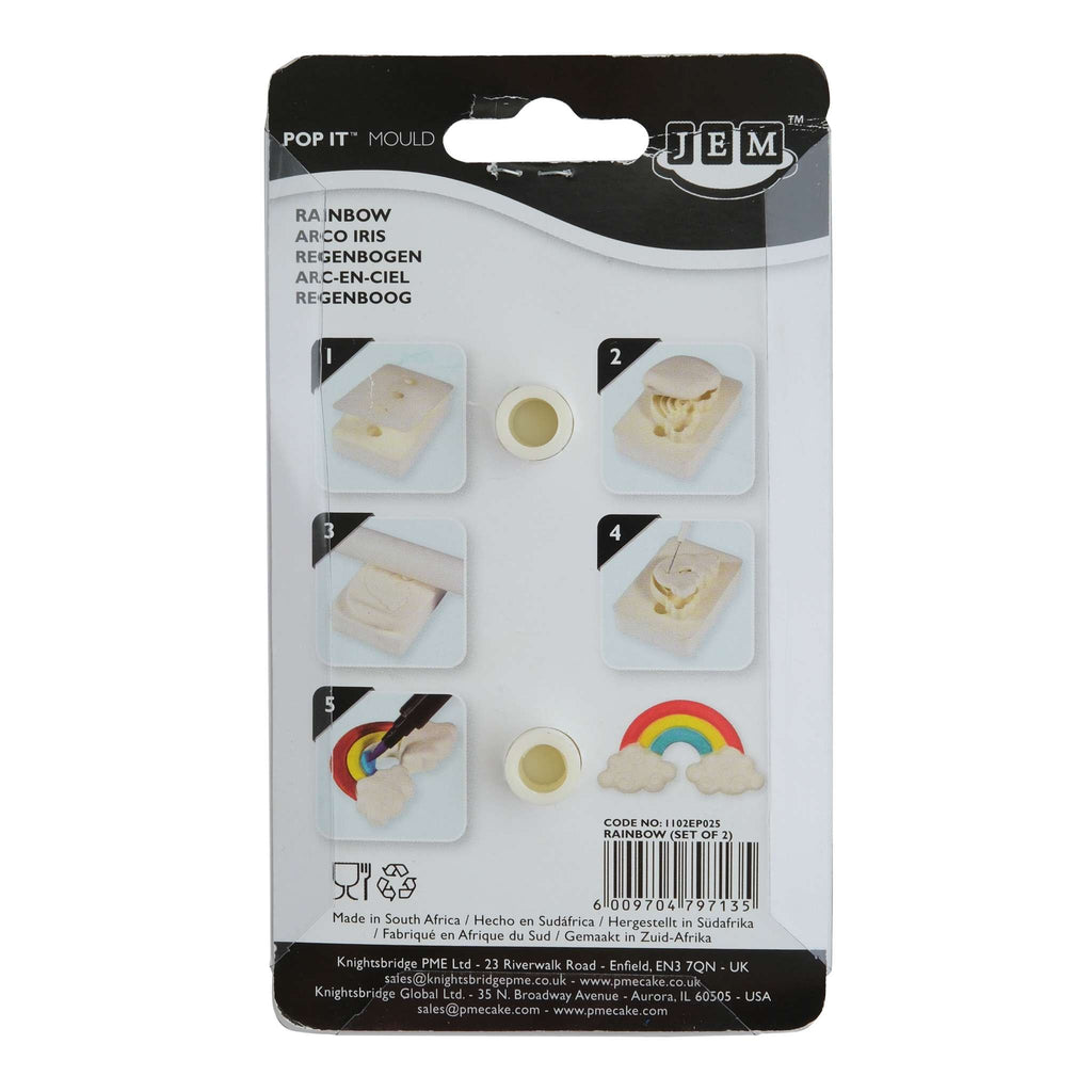 Rainbow Pop It Mould Set Of 2