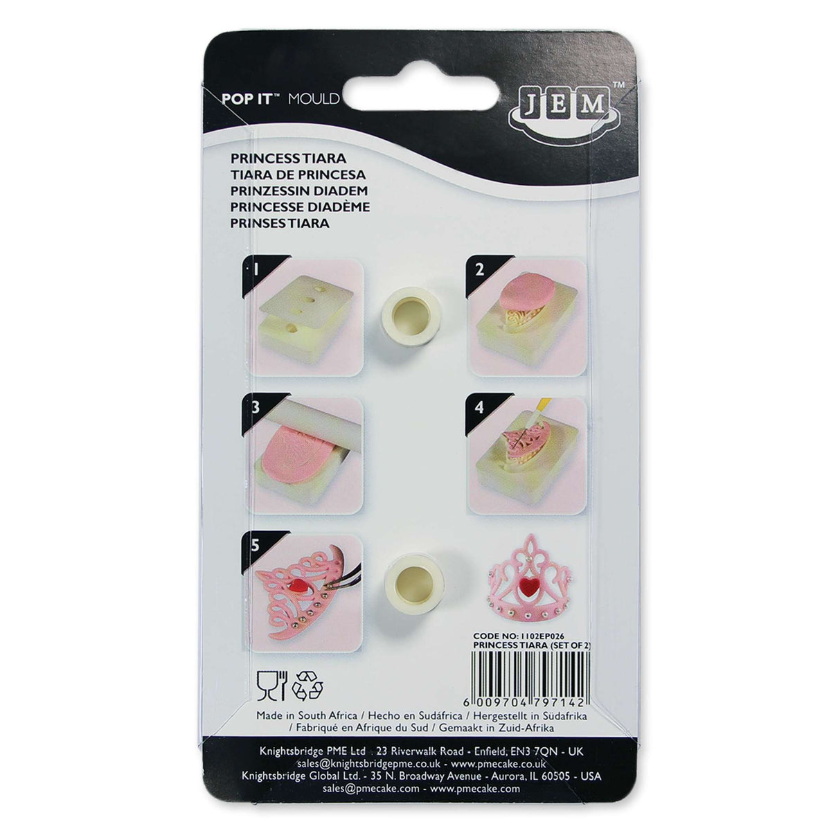 JEM Pop It - Prinsessentroon Set van 2