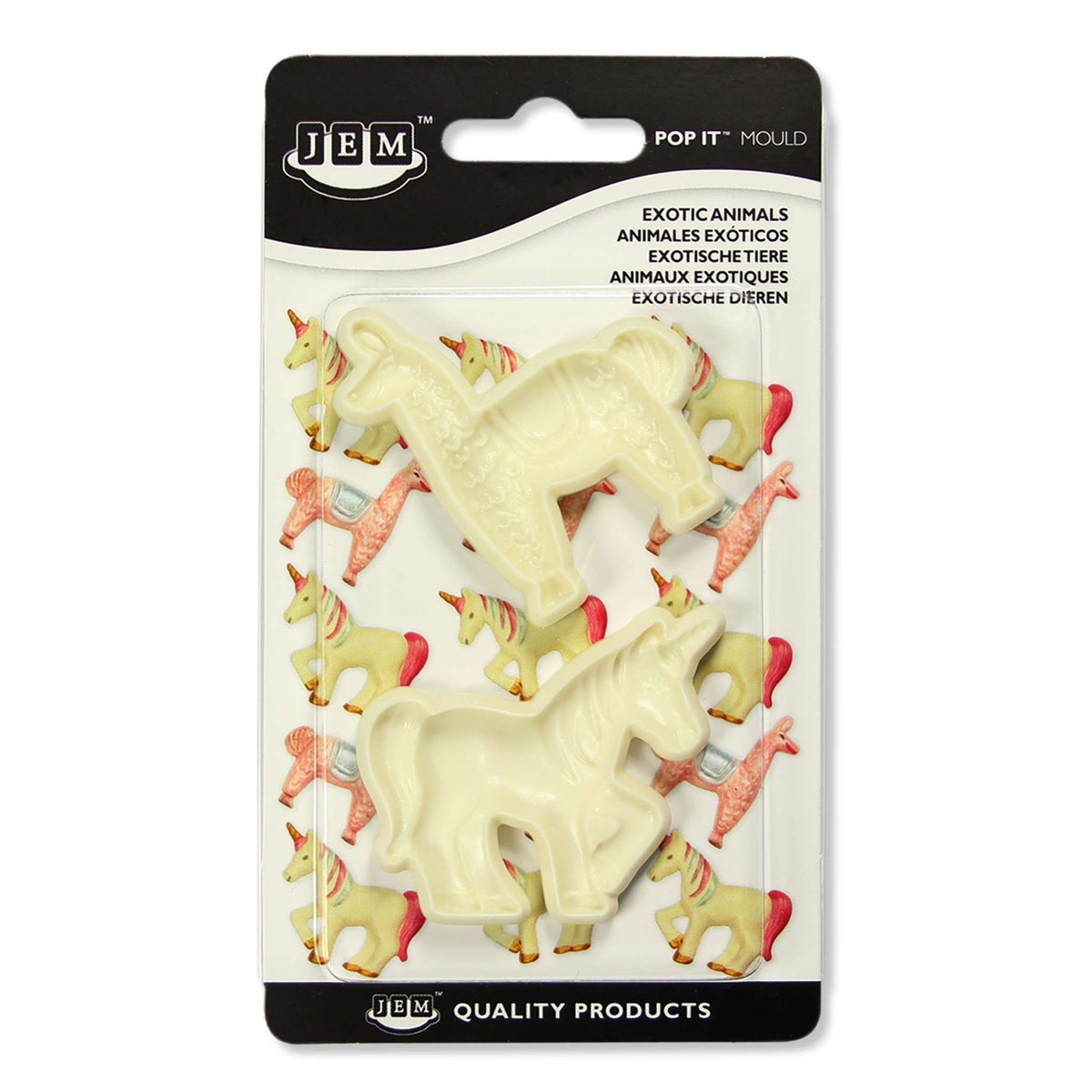 Exotic Animals Pop It Moulds Set Of 2