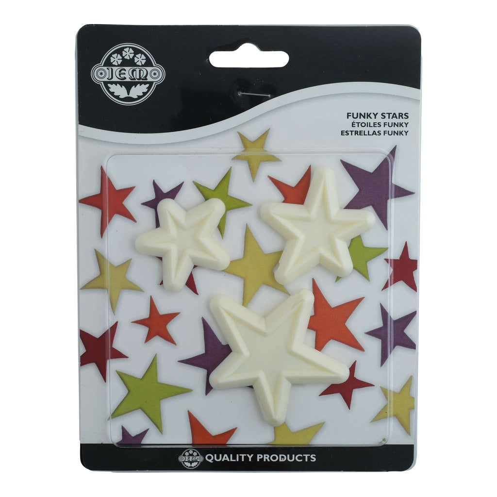 JEM Novelty Cutters - Funky Sterne, Set aus 3 Stück