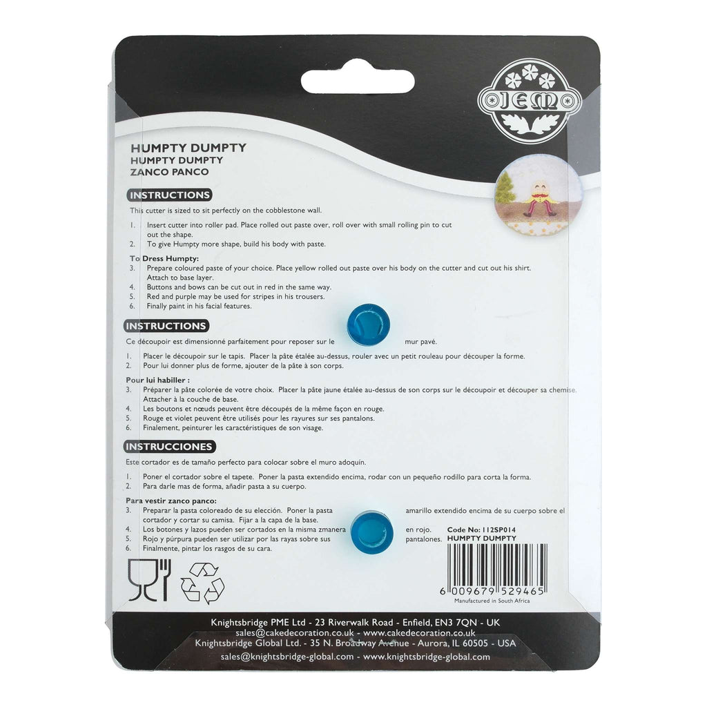 JEM Novelty Cutters - Humpty Dumpty (95 x 97mm / 3,7 x 3,8 po)