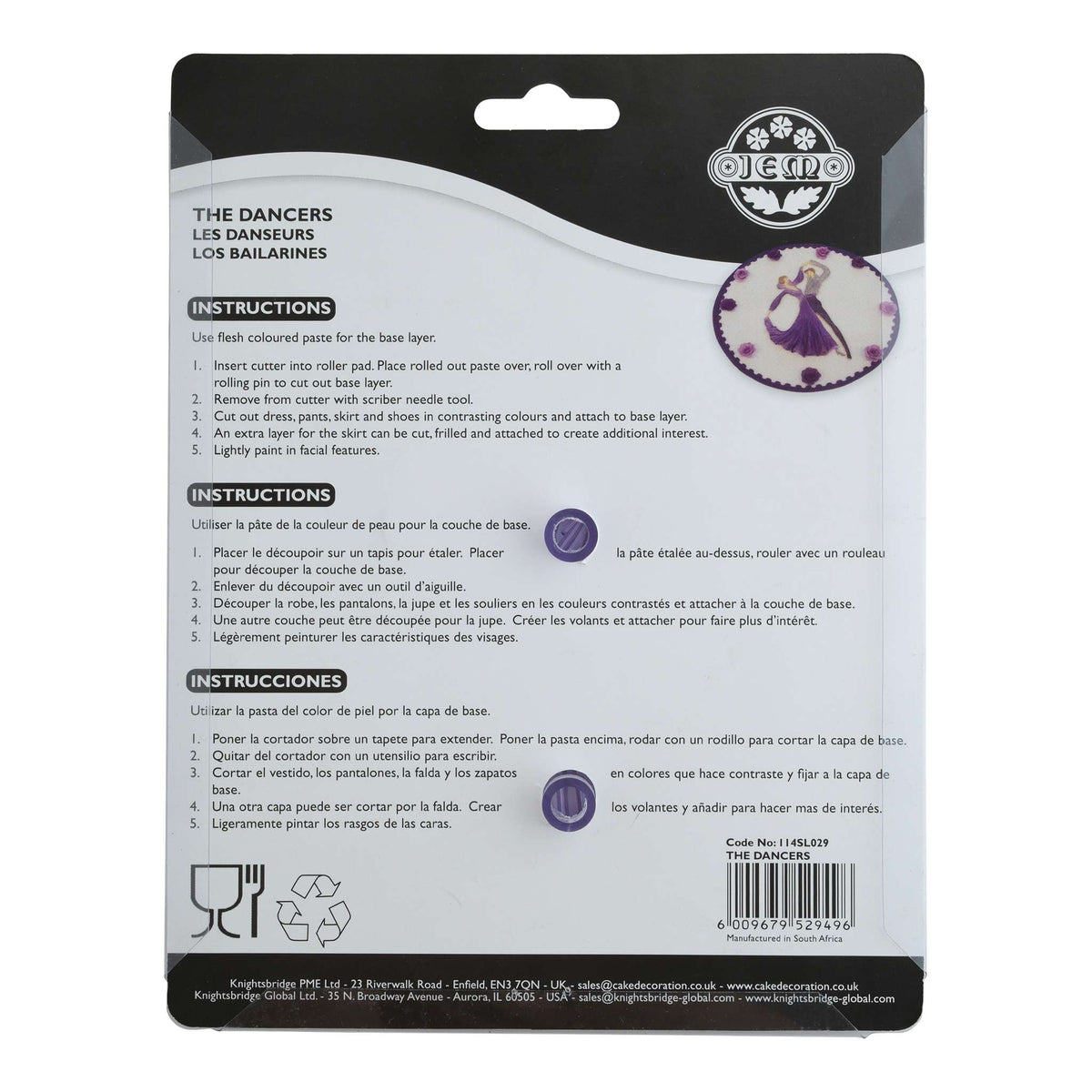 JEM Novelty Cutter - The Dancers (114 x 100mm / 4 x 4,4 po)
