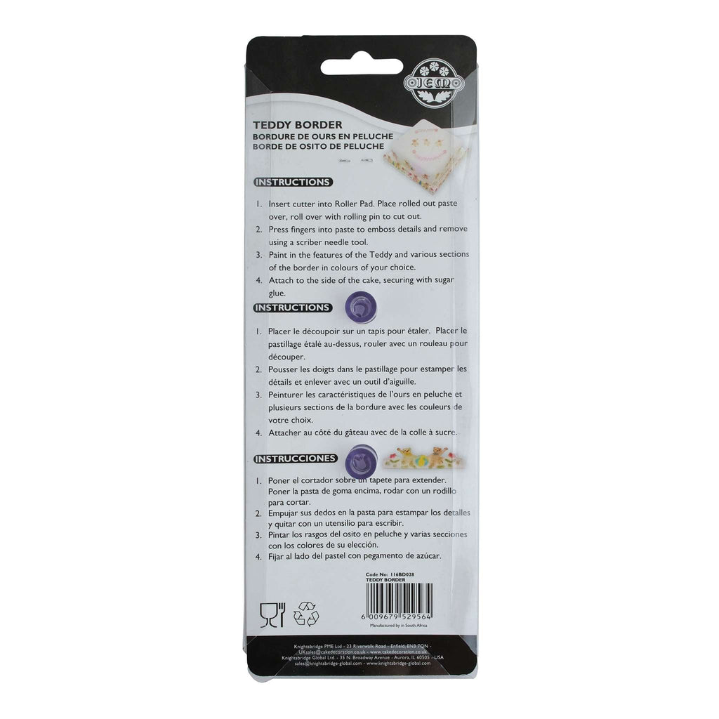 JEM Borders Cutters - Bordure Ours en Peluche (135 x 45mm / 5,3 x 1,7 po)