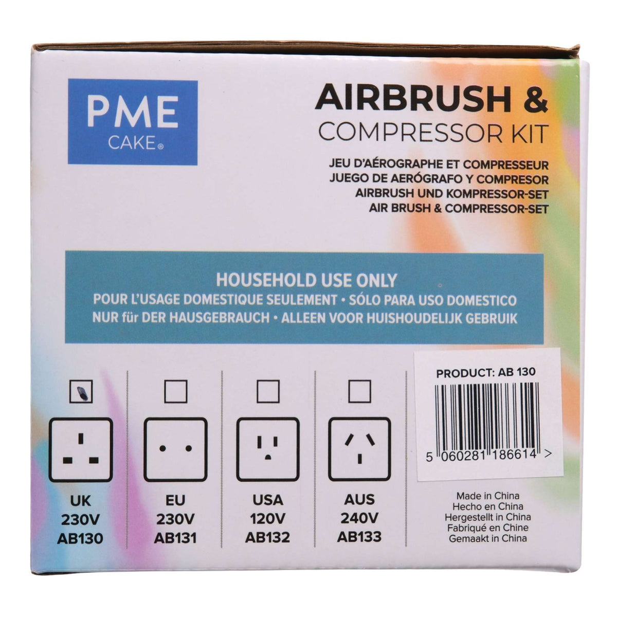 Airbrush & Compressor Kit (UK Plug)