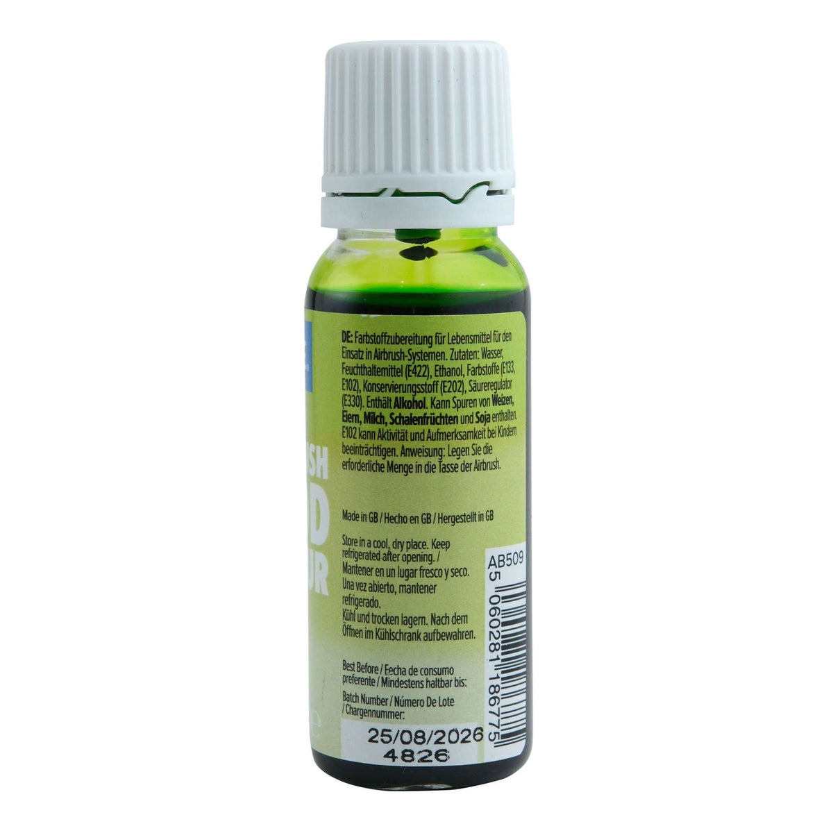 Lime Airbrush Food Colour (25ml)