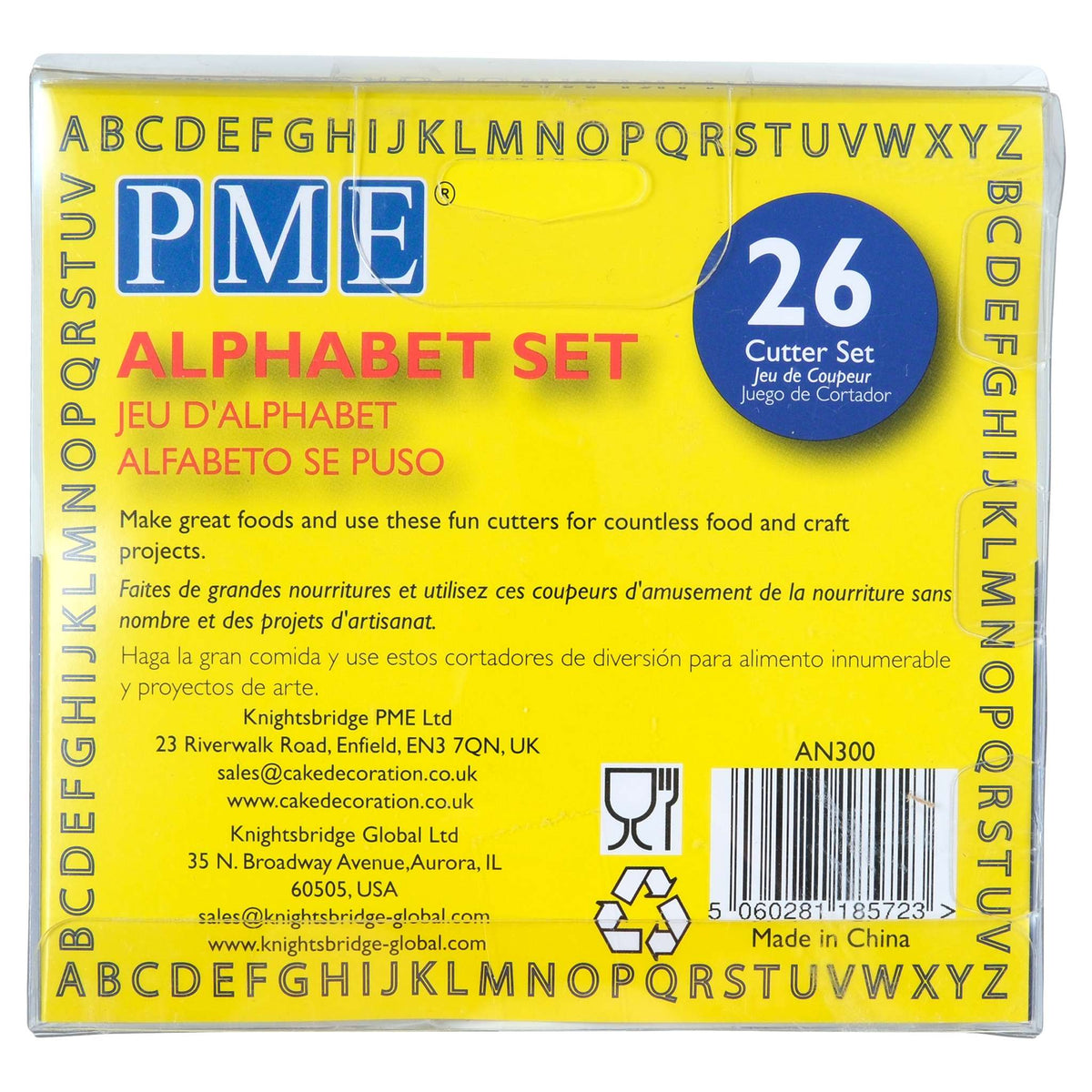 Alphabet Cutter Set Of 26