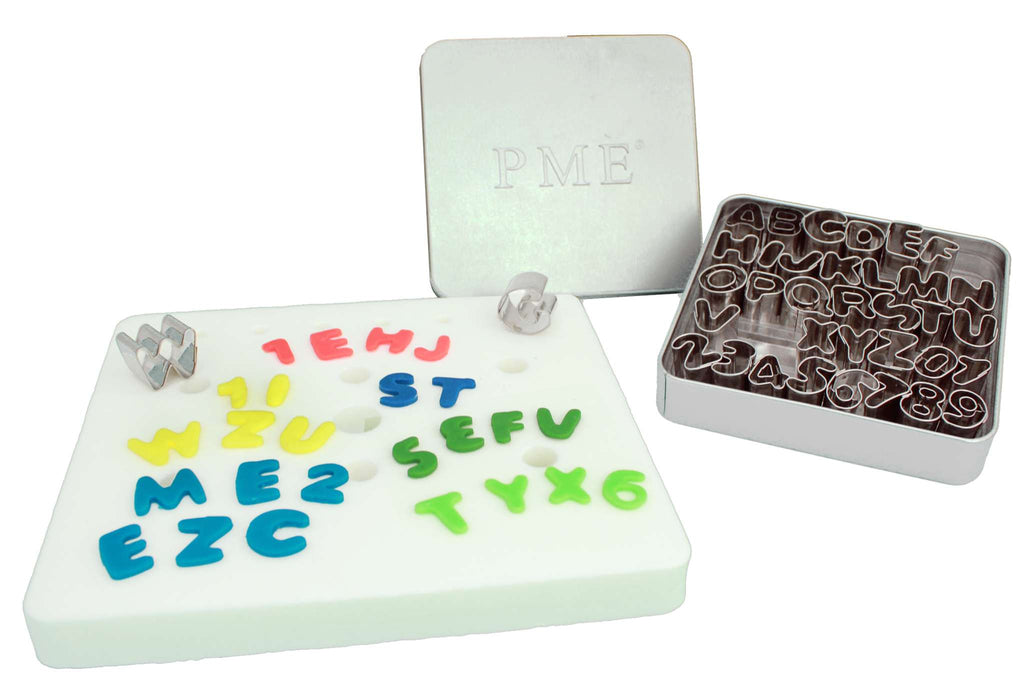 Emporte-pièces alphabet - Ensemble de découpoirs lettres et chiffres en acier inoxydable