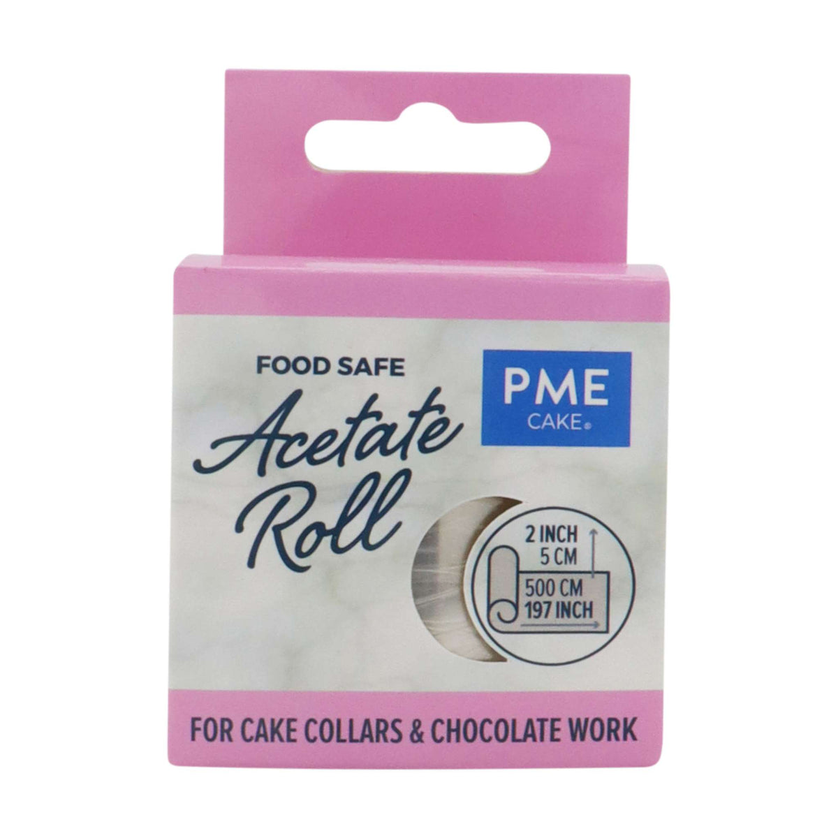 Food Safe Acetate Roll (2 Inch 5cm / 197 Inch 500cm)
