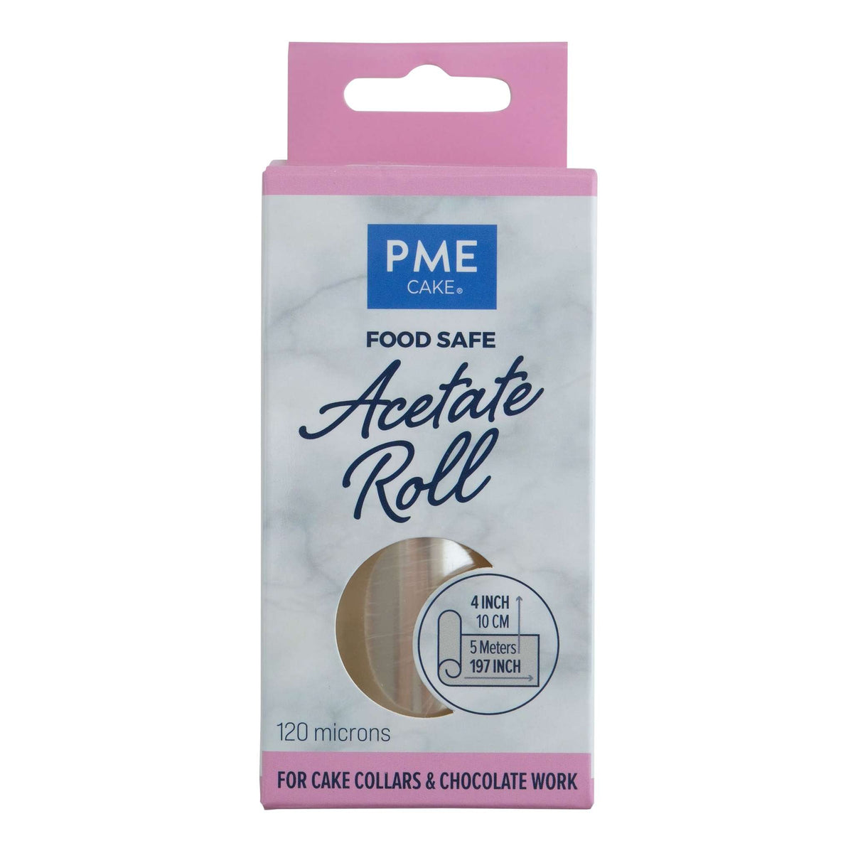 Food Safe Acetate Roll (4 Inch 10cm / 197 Inch 500cm)