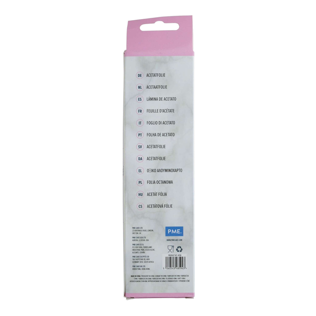 Voedselveilige Acetaatrol van 5 meter - 8 inch / 20cm