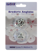 Broderie Anglaise Leaf & 3 Petal Eyelet Fondant Cutters