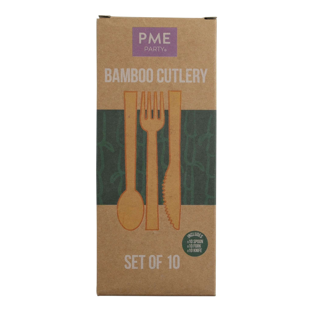Ensemble de couverts en bambou de 10 pièces, Pk/30