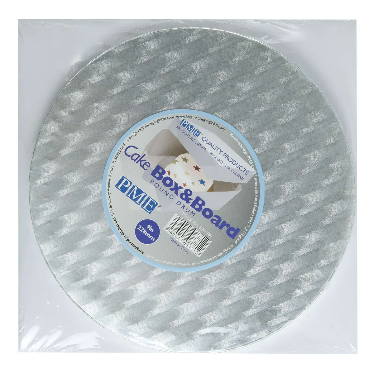 Runde Tortenplatte & Schachtel (228mm / 9")