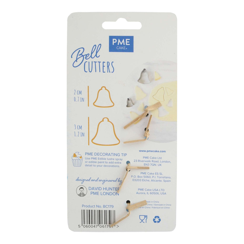 Emporte-pièces en acier inoxydable - Ensemble de 2 pétales de fleur cloche