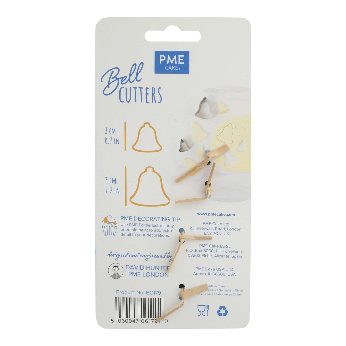 Emporte-pièces en acier inoxydable - Ensemble de 2 pétales de fleur cloche
