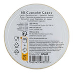 Cupcakevormpjes, Geel (60)