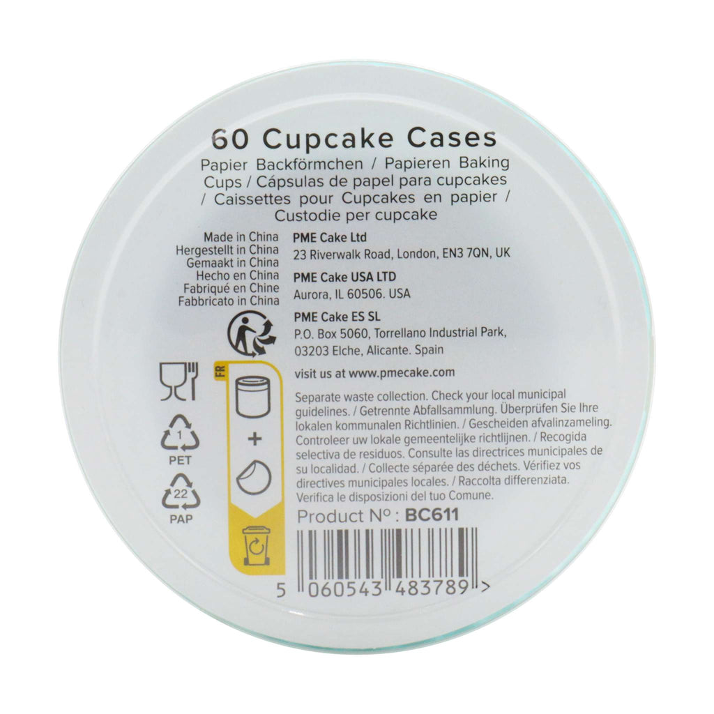 Cápsulas para Cupcakes, Verde Menta (60)