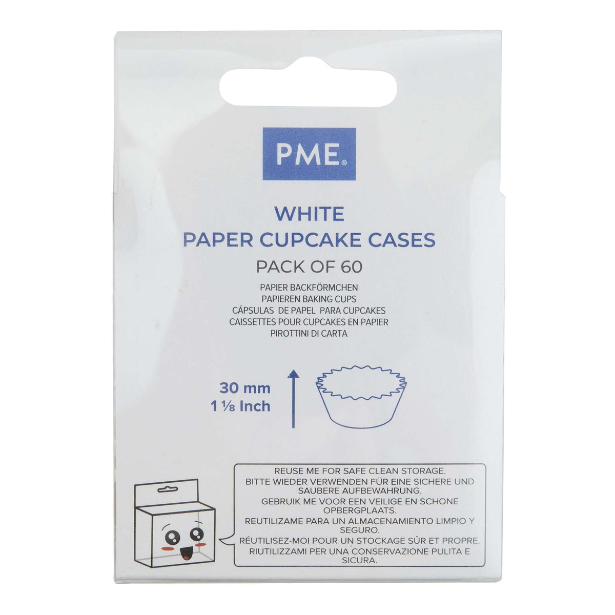 White Cupcake Cases Pk/60