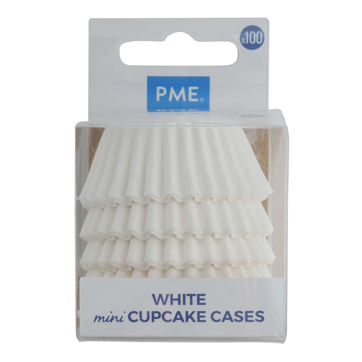 Papieren Baking Cups - Mini, Wit Pk/100