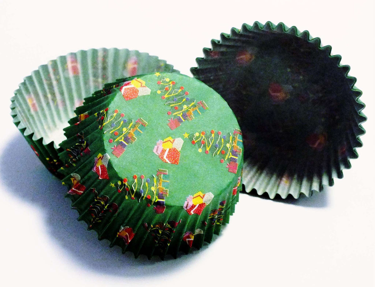 Cápsulas de Navidad para Hornear Cupcakes, Tamaño Estándar, Paquete de 60