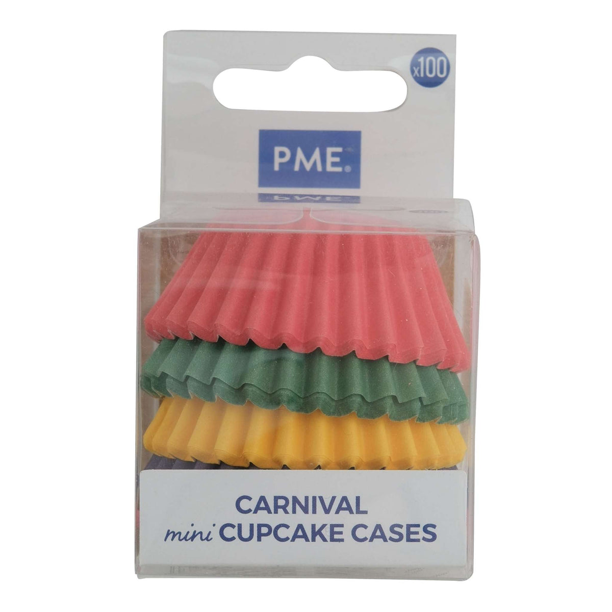 Carnival Mini Cupcake Cases Pk/100