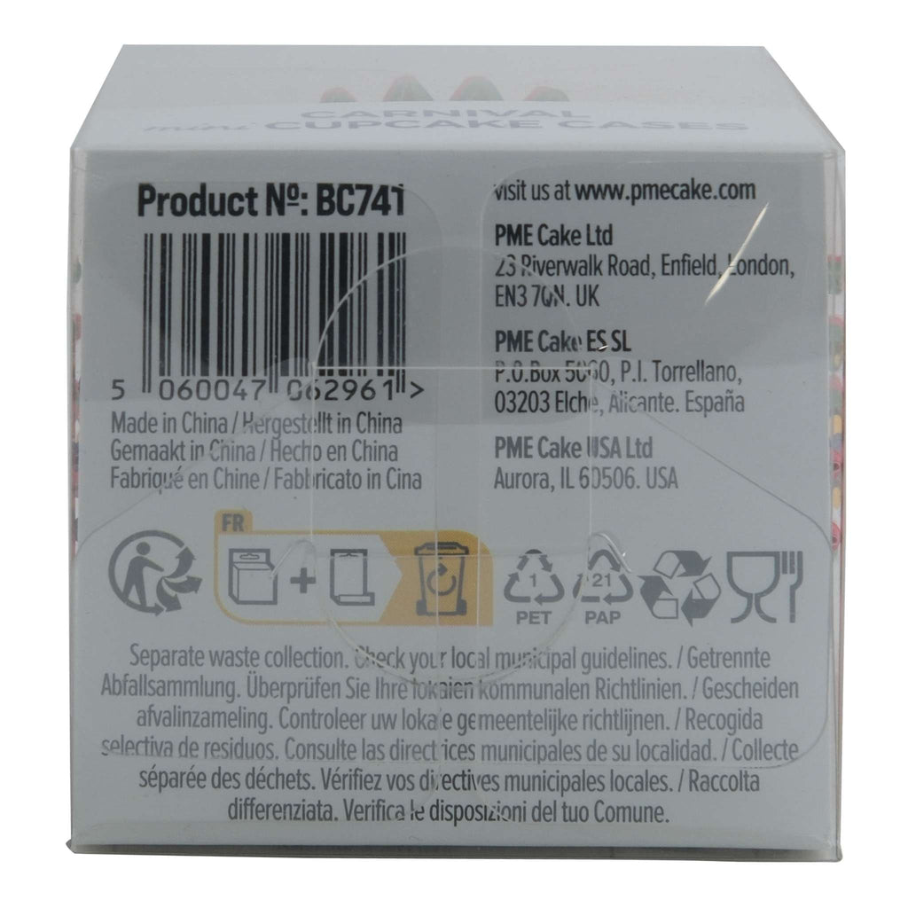Papieren Baking Cups - Carnaval Pk/100