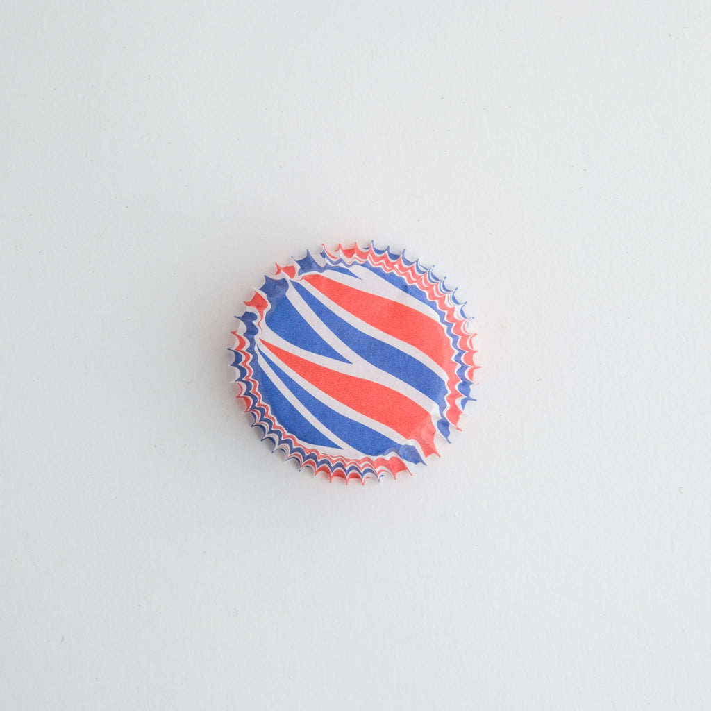 Papier-Backförmchen - Mini, Patriotische Wirbel Pk/100
